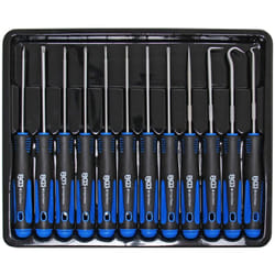 Bgs Technic - 12 tournevis et crochets de precision chrome vanadium