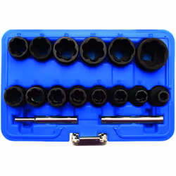 Coffret de douilles - extracteurs de vis BGS jeu de 16 Pour le desserrage des vis et des écrous endommagés Le profil en spira ...