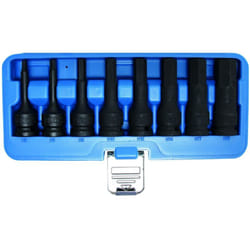 Bgs Technic - Douilles impact 6 pans males a choc carre 1/2 coffret de 8 douilles