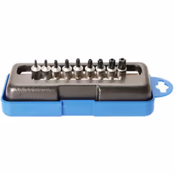 Jeu de 9 embouts TORX 5 branches carré 1/4 Embouts TORX 5 branches (les torx normaux ont 6 branches) Type Tamper (percés) Car ...