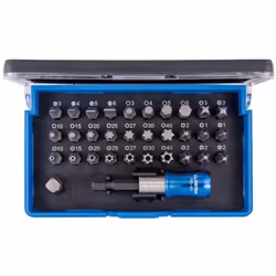 Coffret de 32 pièces embouts de vissage impact 6 pans de 6.35 x 25 mm Qualité professionnelle. Embouts pour visseuse à chocs  ...