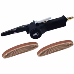 LOT LIME PNEUMATIQUE ET 10 BANDES ABRASIVES ASSORTIES Lime pneumatique : Bande de 10 x 330Tête inclinable 120 Régime max. : 2 ...