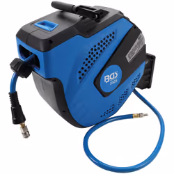 Tuyau d'air comprimé avec bobine automatique, 14 m Tuyau de 12 mètres, plus 2 mètres. Avec arrêt automatique de la bobinePeut ...