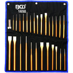 Bgs Technic - Chasses goupilles et burins jeu de 28 pieces