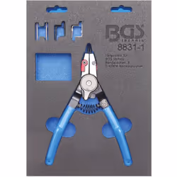 Pince à circlips BGS pour circlips internes et externes pointes échangeables 180 mm 2 outils en 1 à la fois une pince pour ci ...