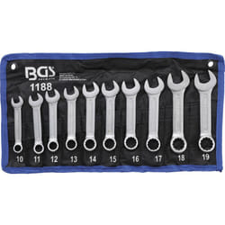 Bgs Technic - chrome vanadium jeu 10 cles mixtes courtes de 10 a 19 mm