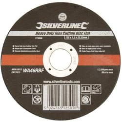Silverline - Lot 10 disques a tronconner (couper) acier et inox 125 x 1.2 x 22.2