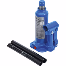 CRIC HYDRAULIQUE BOUTEILLE 2 TONNES Pour soulever des véhicules , remorques ou caravanes. Outil idéal pour le changement de p ...