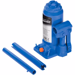 CRIC HYDRAULIQUE BOUTEILLE 6 TONNES Structure robuste tout acier, poignée escamotable et valve de sécurité anti-surcharge Cri ...