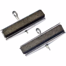 JEU DE 2 PIERRES DE RECHANGE MEDIUM POUR BRUNISSOIR - Segments de 30 mm - Fixation par goupilles - Pour alésoir à 2 griffes r ...