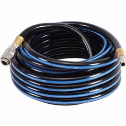 Tuyau à air comprimé Ø 8 mm - 10 mètres Avec raccord rapide à air comprimé Résiste à l'huile et à l'acide Pression de service ...