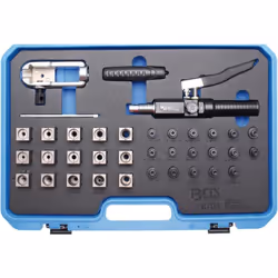 Disponible sous 8 jours. PRESSE A COLLET HYDRAULIQUE Comprend diverses dimensions d'outils et d'adaptateurs pour le sertissag ...