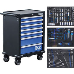 Servante d'atelier complete bgs - 263 outils - 7 tiroirs