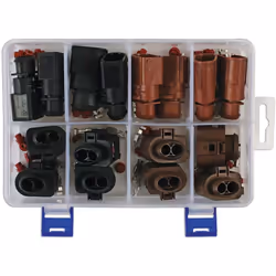 Assortiment de connecteurs électriques VW populaire Série 6.3 Convient pour les câbles de 1.5-2.5 mm2 Contient 8 connecteurs ...
