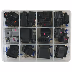 Assortiment de connecteurs électriques VW populaire Série 3.5 Convient pour les câbles de 0.5-0.75 mm2 Contient : - 4 connect ...