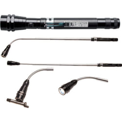 Lampe torche 3 leds ultra bright flexible, telescopique et magnetique