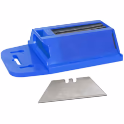 Lames trapèze pour cutter Lames en acier durci présentées dans un distributeur de sécurité en plastique. Destinées aux cutter ...