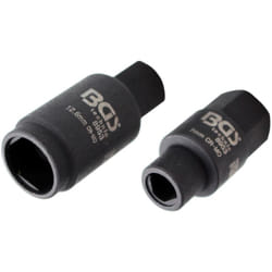 Jeu de 2 douilles bgs injection bosch 3 pans de 7 et 12,6 mm