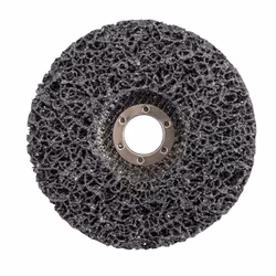 Roue de décapage disque abrasif - SILVERLINE - 115 mm - Nylon non tissé - Carbure de silicium - Meuleuse dangle