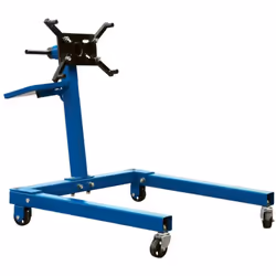 SUPPORT MOTEUR ROTATIF XL 560 KG BGS - Orientable à 360 degrés. - 8 positions de blocage du plateau. - Roulettes sur roulemen ...