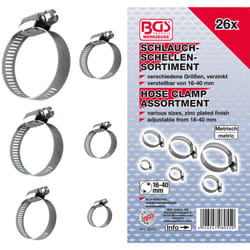 Bgs Technic - Colliers de durite bgs - assortiment de 26 pieces de 16 a 40 mm
