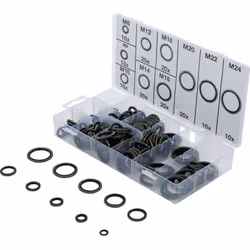 ASSORTIMENT DE BAGUES BS DE 6 A 24 MM Ensemble de 150 pièces de bagues BS. Principalement utilisées comme joints de vidange.  ...