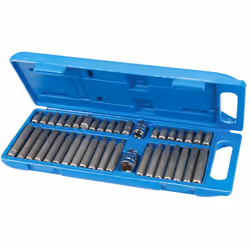 Description générale Le coffret d'embouts Torx 6 pans Spline XZN est composé de 40 embouts en acier chrome-vanadium, parfaits ...