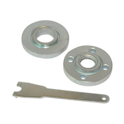 Silverline - Lot cle a ergots et bagues de serrage des disques m14