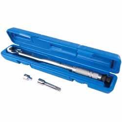 Clé dynamométrique 3/8 20-110 Nm + rallonge + adaptateur pour douilles 1/4 Clé dynamométrique en acier chrome-vanadium avec t ...