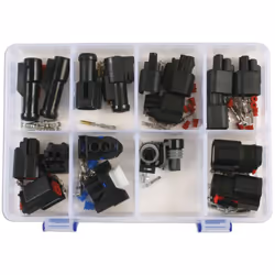 ASSORTIMENT CONNECTEURS éLECTRIQUES FORD Assortiment connecteurs électriques Ford Contenu: Connecteur électrique 2 pôles pour ...