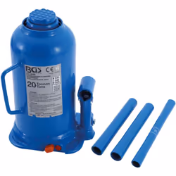 CRIC HYDRAULIQUE BOUTEILLE 20 TONNES BGS Cric à vérin hydraulique Norme CE Longueur de la broche 60 mm Hauteur max.445 mm Hau ...