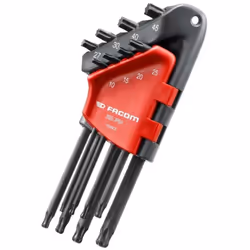 Clés mâles coudées TORX en étui FACOM Conformes aux spécifications Torx® et Resistorx® Les clés mâles sont présentées dans un ...