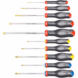 JEU DE 10 TOURNEVIS PROTWIST FACOM PLAT PHILLIPS & POZIDRIV Nouvelle génération Protwist®. Une gamme premium encore améliorée ...