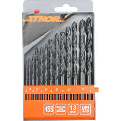 Forets metaux hss, meches de 2 à 8 mm - boite de 13 forets