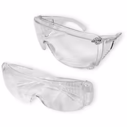 LOT DE 2 SURLUNETTES DE SECURITE INCOLORE Idéales pour ceux qui portent des lunettes de vue S'adapte sur la plupart des lunet ...