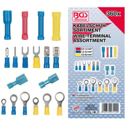 Bgs Technic - Assortiment de 360 cosses electriques isolees