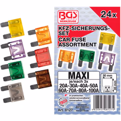 Assortiment de maxi fusibles de 20 à 100 ampères Comprend 3 fusibles de chacun des ampérages suivants : 20 A - 30 A - 40 A -  ...