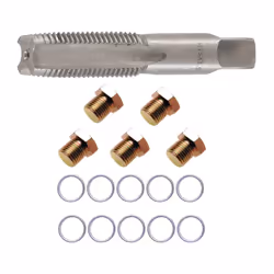 Kit de réparation de bouchons de vidange de 14 mm Re-filetage à 15 x 1.50 Pour remplacer proprement vos bouchons de vidanges  ...