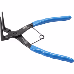 Pince à becs longs professionnelle pour circlips intérieurs BGS TECHNIC - Pour circlip intérieur - Coudée à 90 - Pointes extr ...