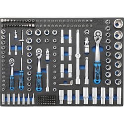 Bgs Technic - Jeu douilles, embouts et cliquets bgs en insert de servante 192 pcs