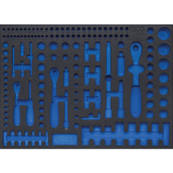 Bgs Technic - Insert de servante 3/3 cles a douilles et cliquet vide