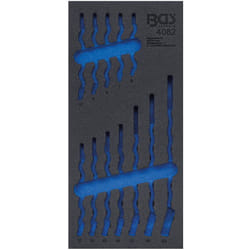 Insert de servante vide 1/3 bgs technic jeu de 12 cles mixtes 6 à 22