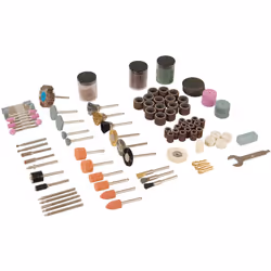 Accessoires pour outils rotatifs type DREMEL Comprend des disques de coupe, disques abrasifs, tambours, polissoirs et pâte à ...