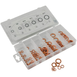 Assortiment de 110 rondelles joints cuivre de m6 a m16