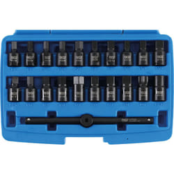 Bgs Technic - Jeu de cles pour bouchon de vidange carre 3/8 - 21 pcs