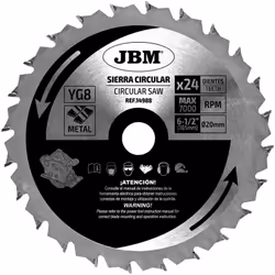 Lame à métal 165 mm pour scie circulaire. Vitesse max.: 7000 tr/min. Dimensions du disque: 165 x 20 mm Diamètre : 165 mmAlésa ...