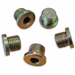 Lot de 5 bouchons de vidange M17 - Bouchon de vidange de Ø 17 mm- Filetage de 17x1.50- 6 pans creux avec entrainement de 8 mm ...