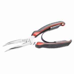 Pince bec demi rond coude court FACOM Becs fins, finement striés, équipés d'un serre-tubeCoupe-fil latéral pour fil de cuivre ...