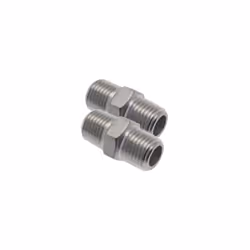Embouts pour raccord coupleur air Filetage mâle - mâle 1/4Permet de brancher 2 filetages femellesPassage d'air maximalLongévi ...