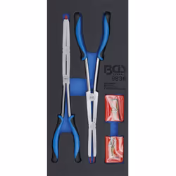 JEU DE PINCES A CIRCLIPS DOUBLE ARTICULATION, AVEC POINTES INTERCHANGEABLES, 345 MM - BGS TECHNIC Pince à double articulation ...